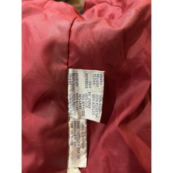 G-III Sports Carl Banks XL New York Giants Leather Quarterback Varsity Jacket VT - Picture 11 of 15